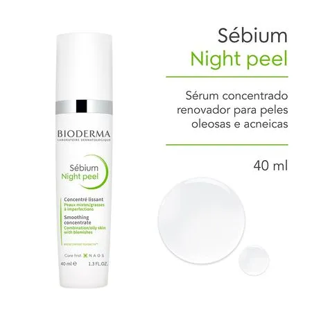 Sérum Facial Bioderma – Sebium Night Peel – 40ml - Imagem 4